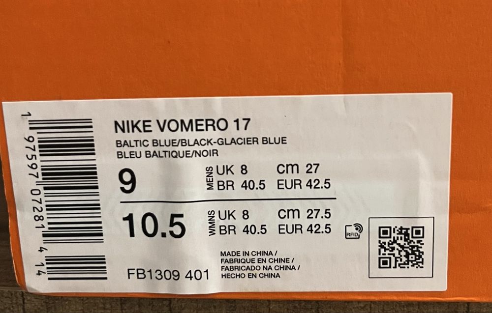 Nike Vomero 17 Men,s Road Running Shoes