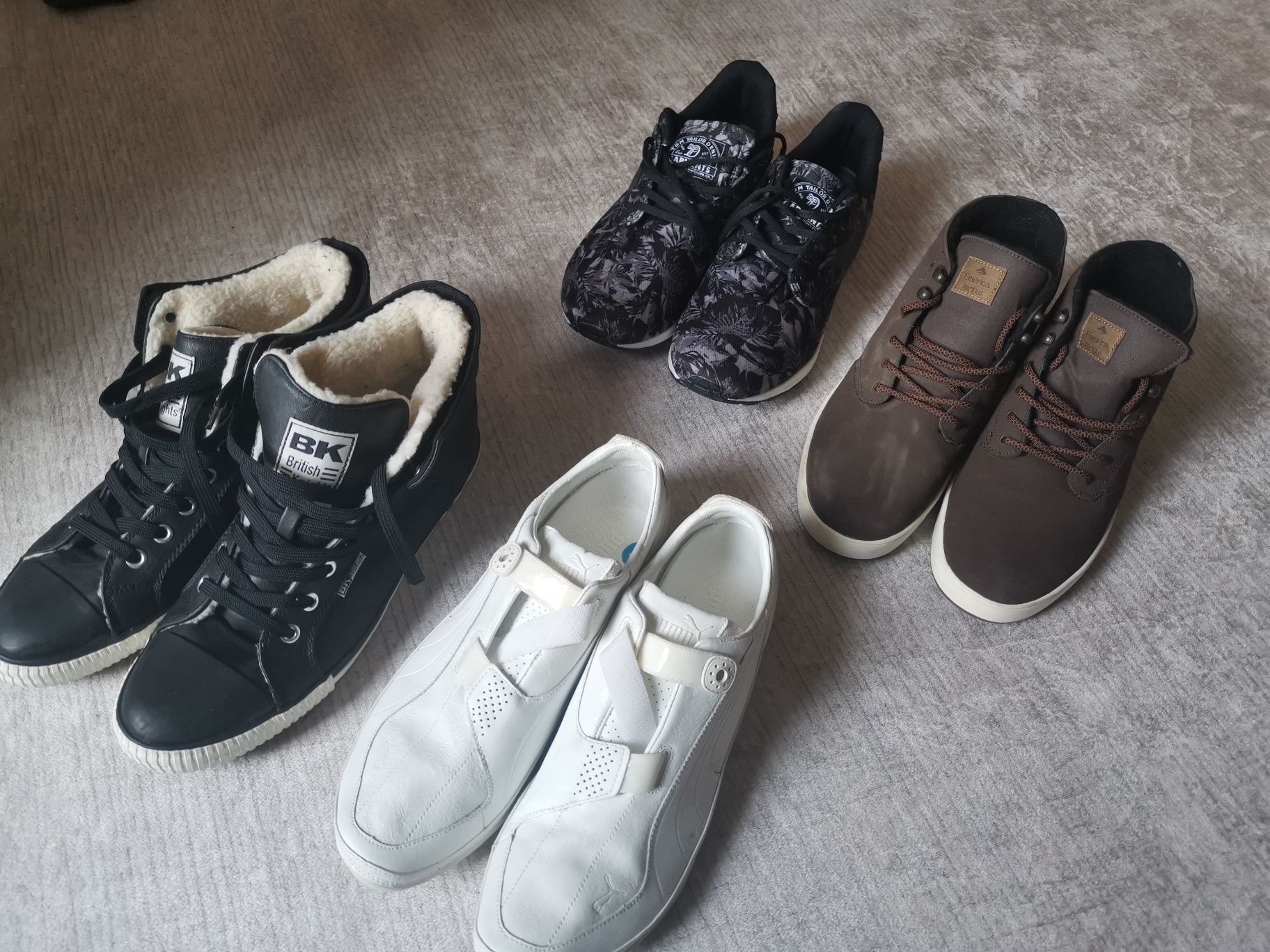Маратонки нови, номер 45 29,5 см BK, Puma, Emerica, Tom, Tailor Denim