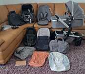 Carucior Joolz cu scoica, isofix si accesorii