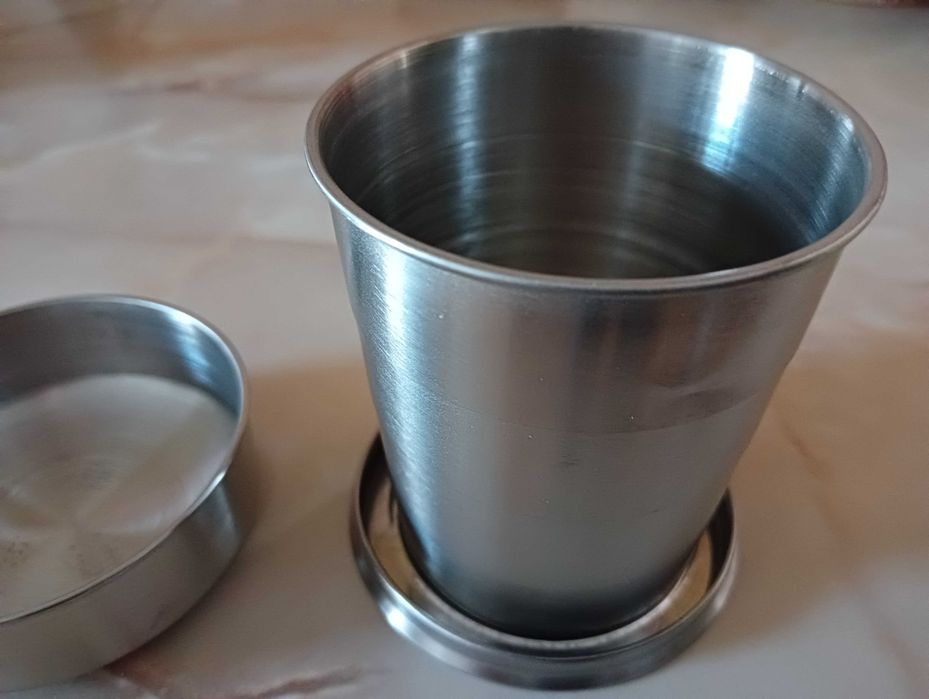 Cana metalica pliabila pentru drumetii, Noua - Brasov