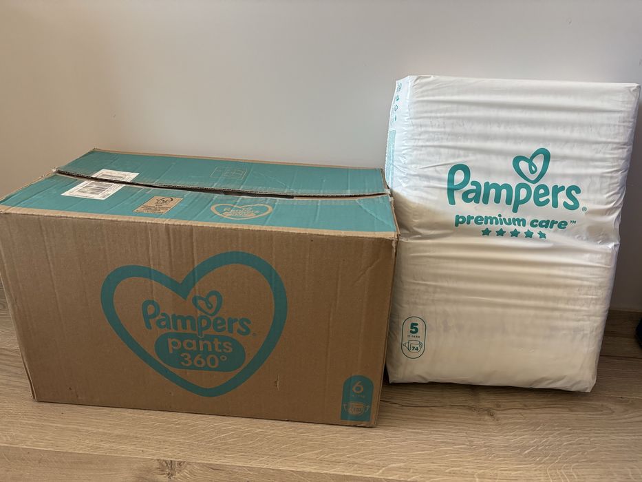 Памперс Pants 6 и Premium care 5