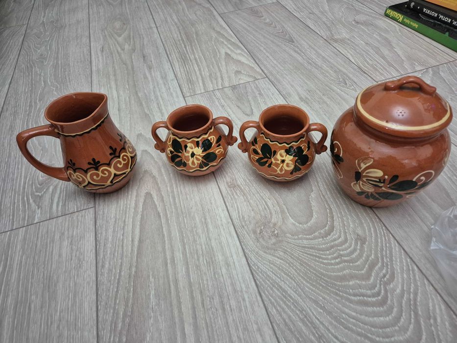 набор керамических горшков для запекания