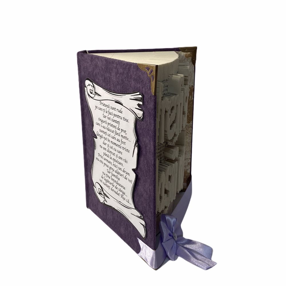 Carti sculptate personalizate - Book folding Romania