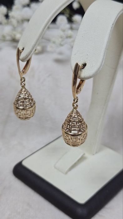 Серьги золотые ЖанТаС ломбард Астана