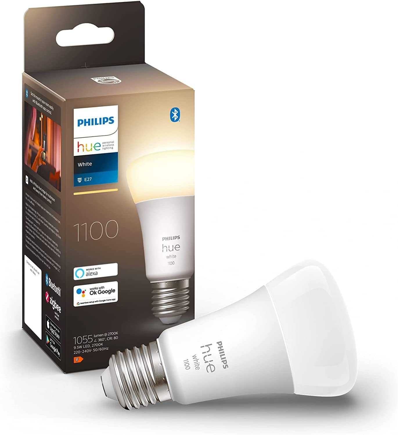 Bec LED PHILIPS Hue White 75W - 1100 Lumen SIGILAT