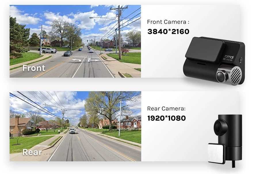 Видеорегистратор Xiaomi 70 Mai A800S+Rear Cam Set