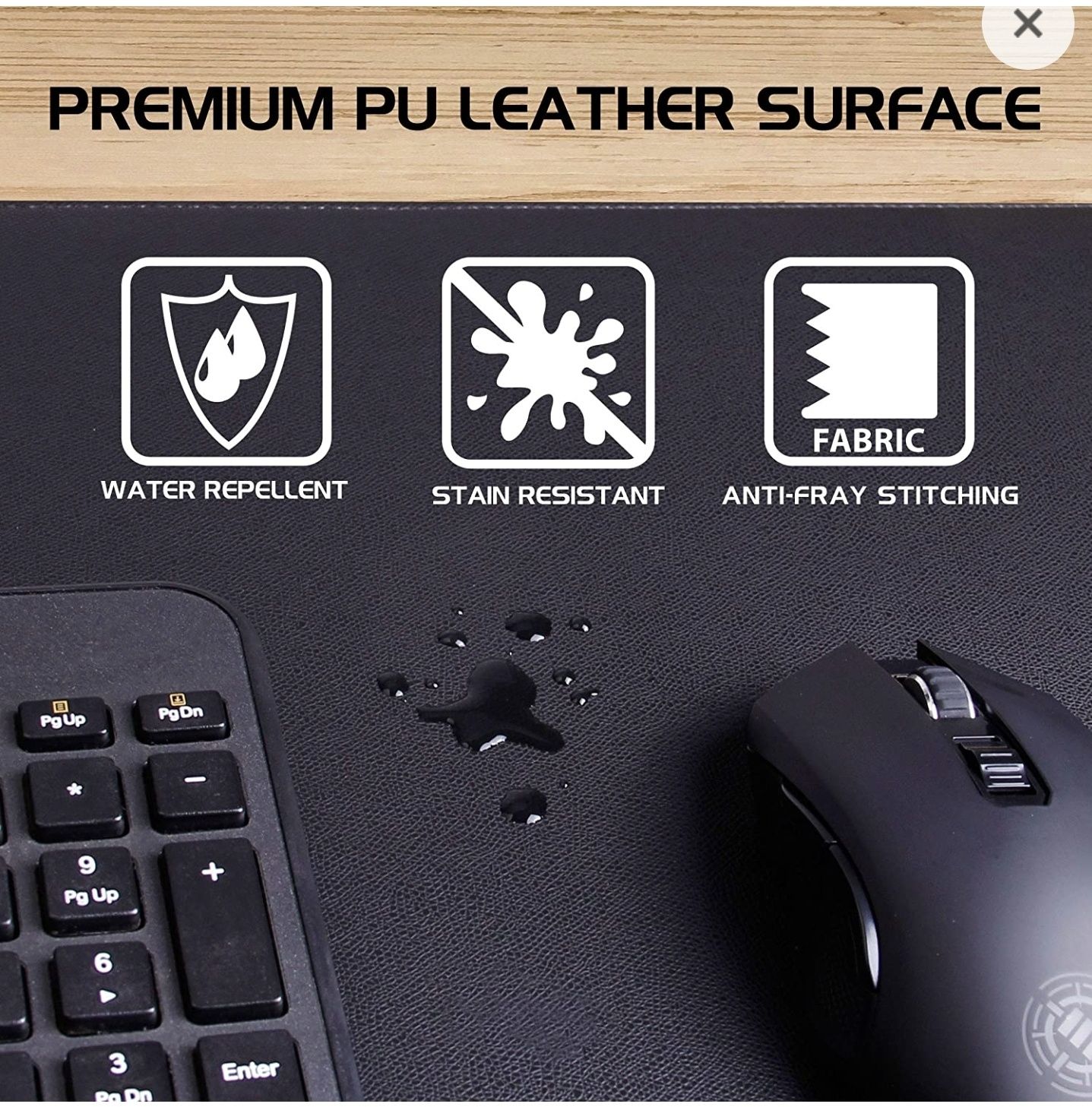 Mouse Pad gaming ENHANCE  Faux Leather Premium