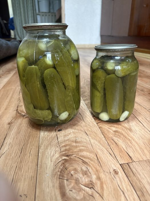 Продам  домашние  соленые огурцы