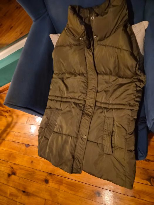 Яке пухено тъмно кафяво