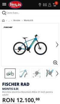 Bicicleta Electrica Fischer montis 6.0i