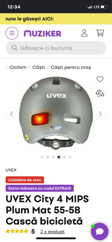Uvex casca bicicleta helmet