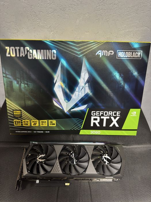 Zotac rtx 3080 amp HoloBlack 10gb gaming stare excelenta racire buna