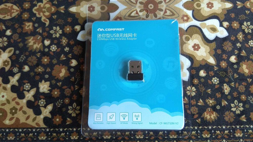 USB Wi-Fi адаптер 150Мбит Comfast CF-WU710N V2 (чипсет МТ7601)