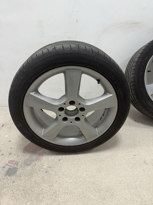 4 оригинални джанти за Мерцедес Ц класа спорт пакет с гуми Дънлоп