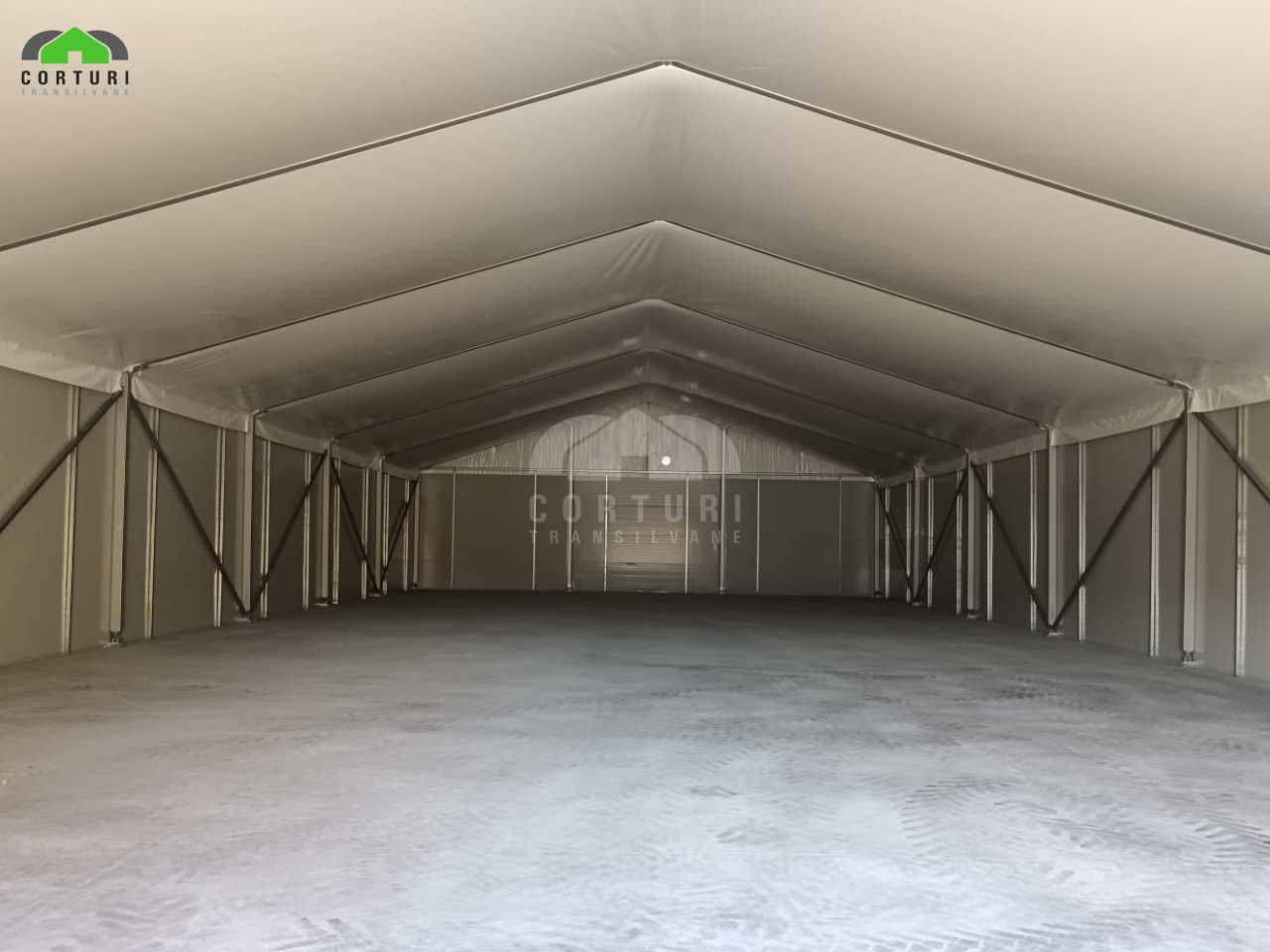 Cort industrial- aluminiu cu panouri sandwich - 10 x 30 x 4 m