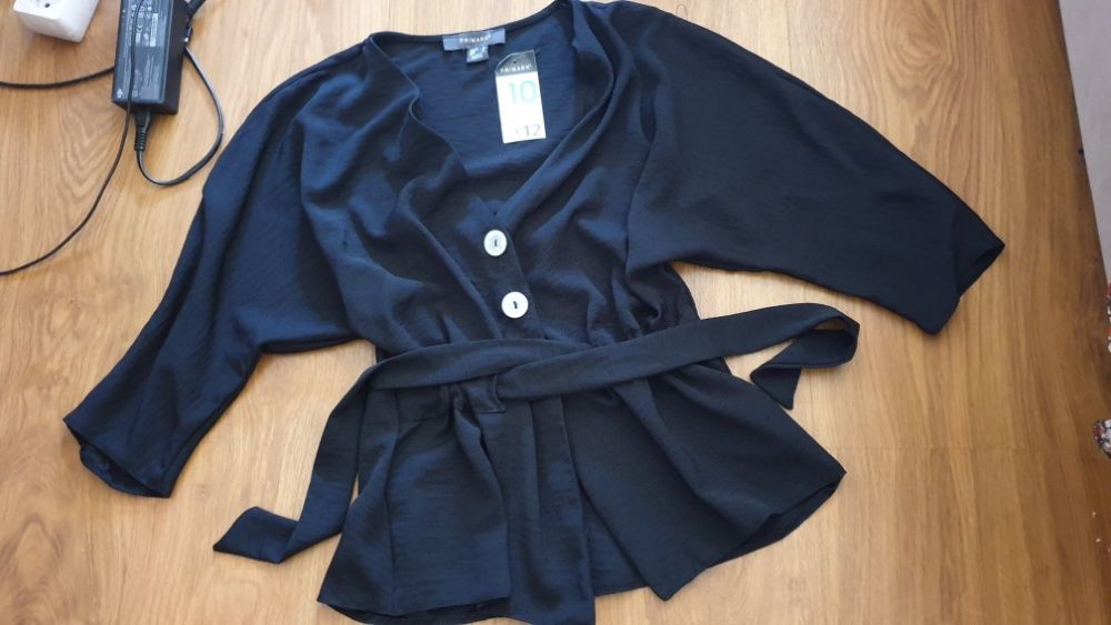 cardigan vaporos negru de vara, bluza neagra, marime 38, nou