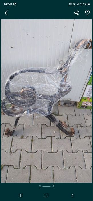 Picioare bănci fier forjat vopsit electrostatic, mese pergole