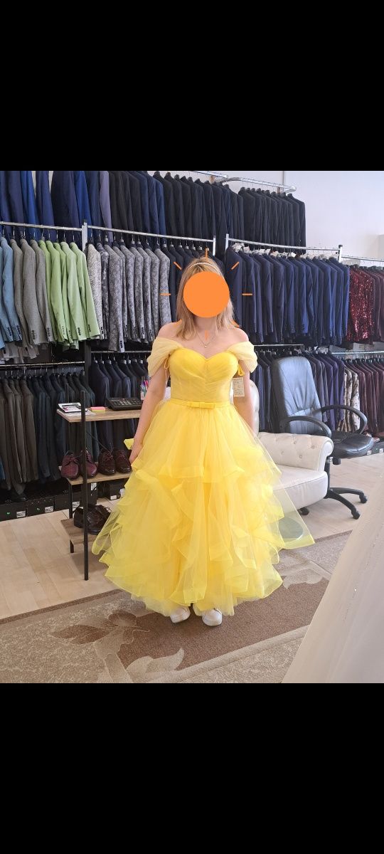 Rochie eleganta galbena