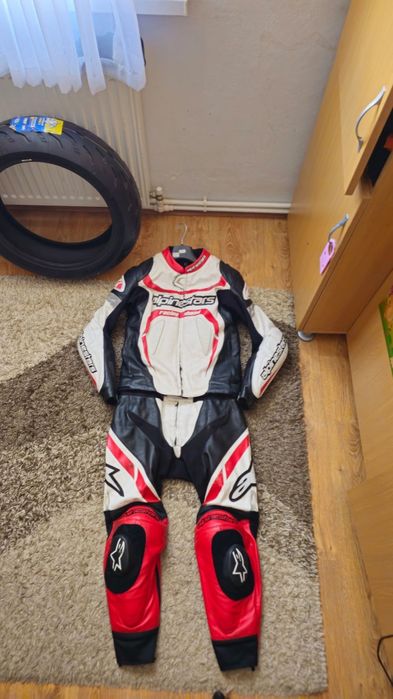 Costum moto piele alpinestars