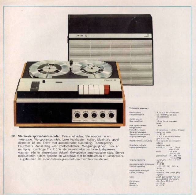 Magnetofon stereo Philips EL3575