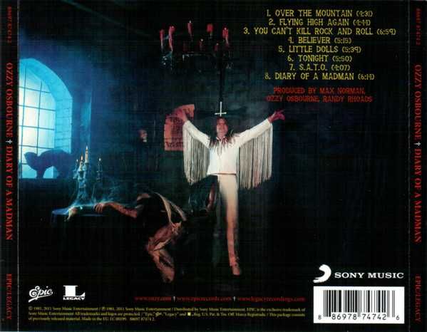 CD Ozzy Osbourne (from Black Sabbath) - Diary of a Madman 1981