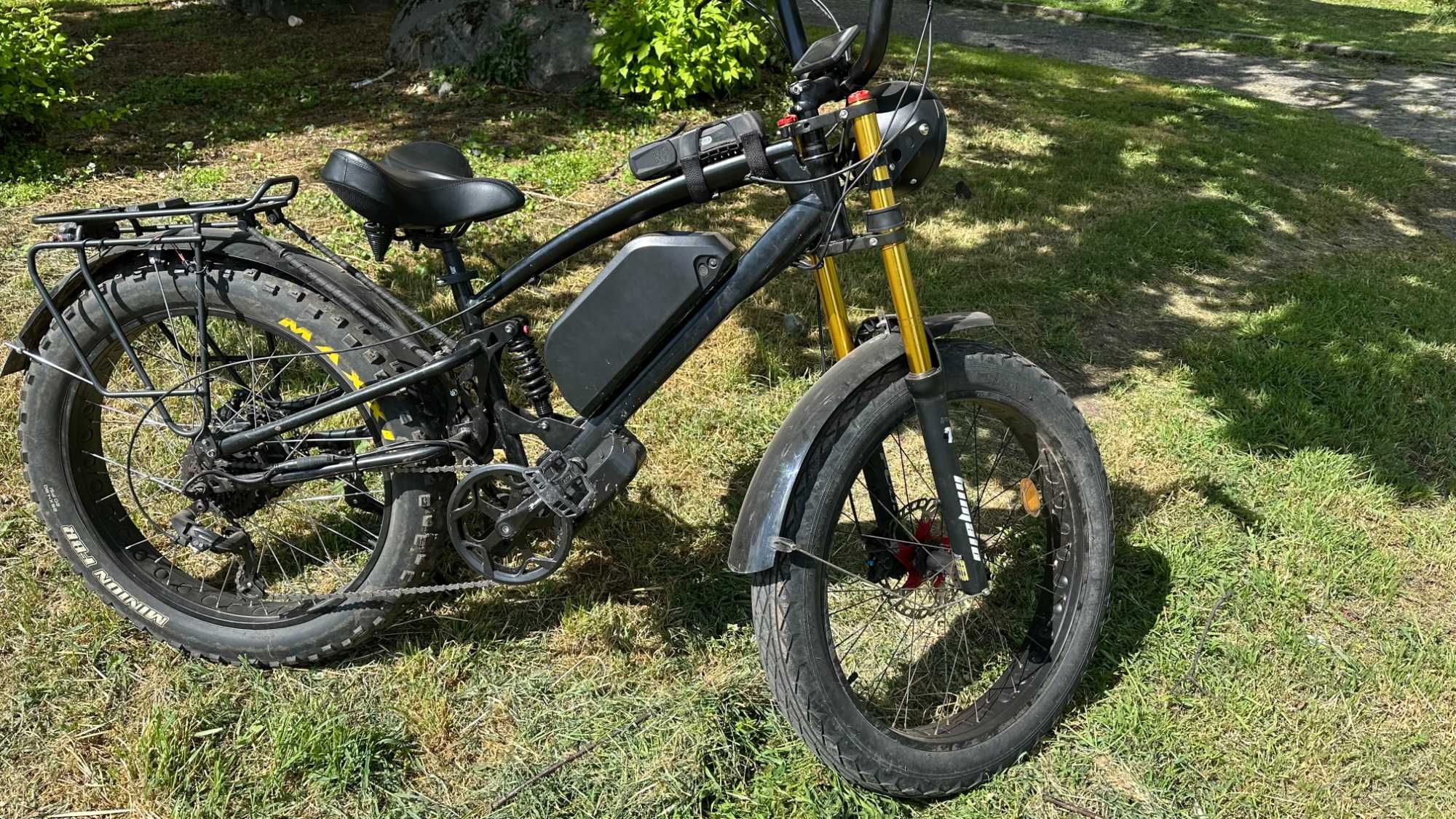 Electric Bike 1000W Rear Motor 20" Fat Tire Battery 48V 24Ah/1150Wh