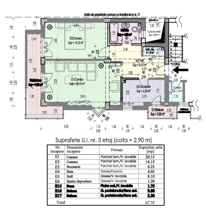 Apartament 2 camere in vila,  decomandat, constructie 2022-2023