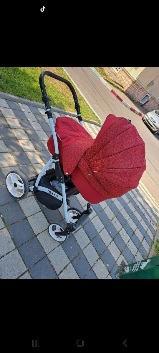 Carucior bebelusi 3in1 Baby lux QUEEN carucior, carucior adanc, scaun