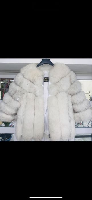 Blana naturala vulpe gri