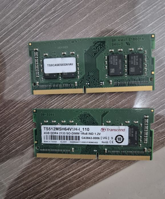 Vând Memorie Ram pentru laptop - 4GB/8GB - DDR4 2133mhz, So-dimm, Noi