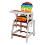Scaun de masa bebe, copii Juju Eat&Play maro