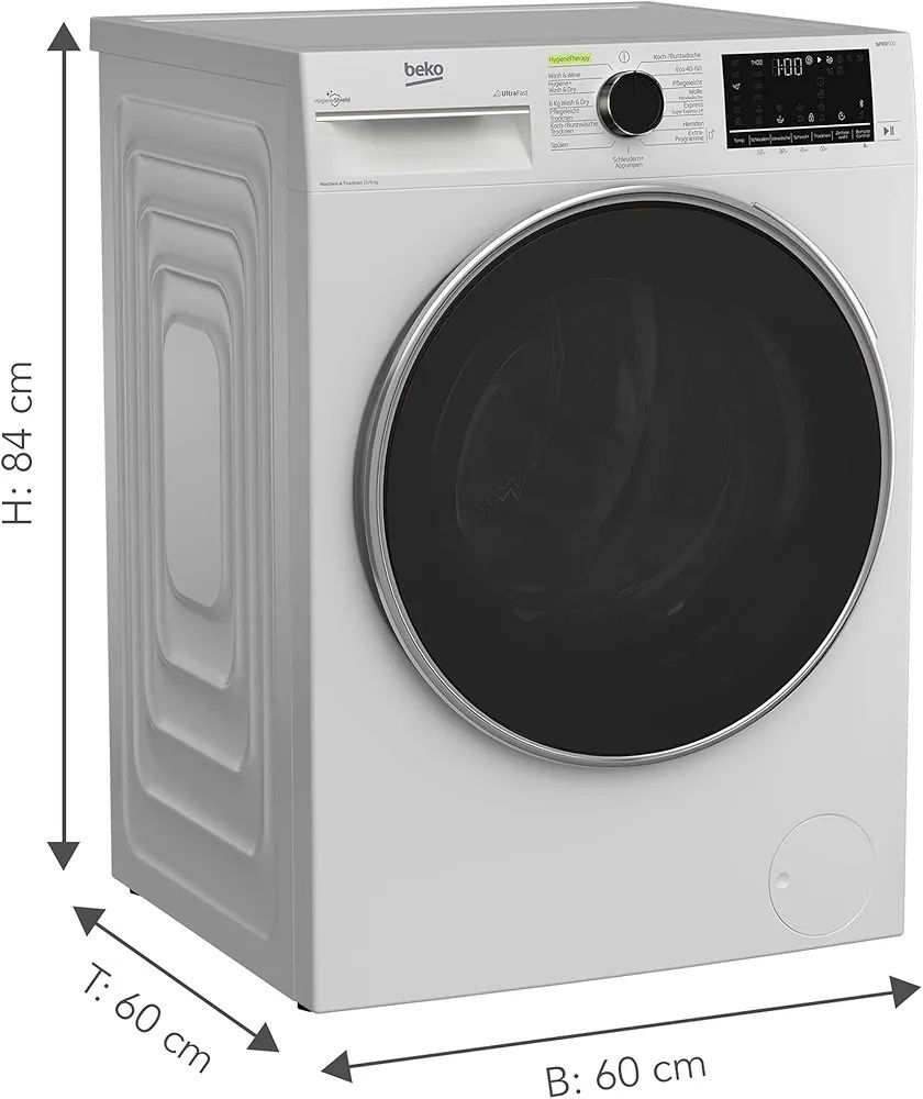 Нова инверторна пералня със сушилня Беко/Beko 10/6 кг