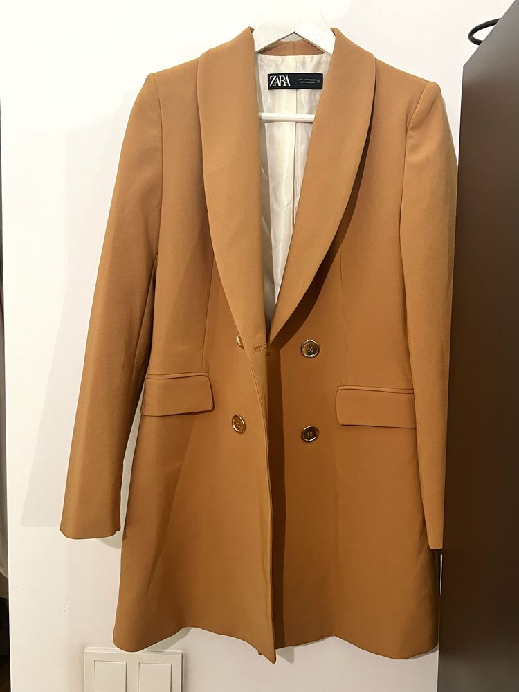 Пиджак Zara женский зара костюм коричневый