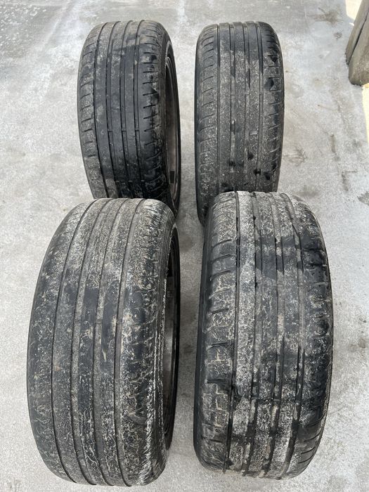 Jante 5x120  r17 bmw f10 f11 originale anvelope vara 225/55R17 Goodyer