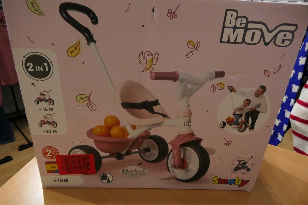 Tricicletă pentru copii, model 2 în 1