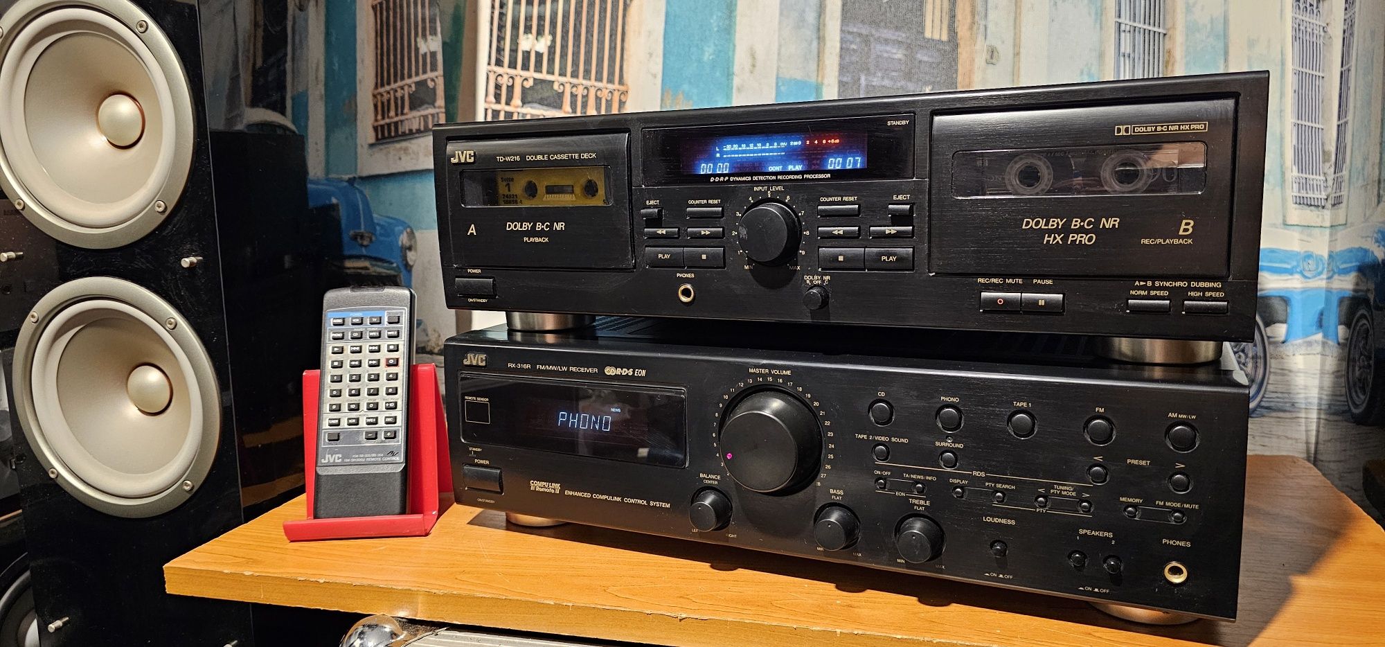 Amplificator stație receiver amplituner JVC RX 316 sau deck TD-W 216