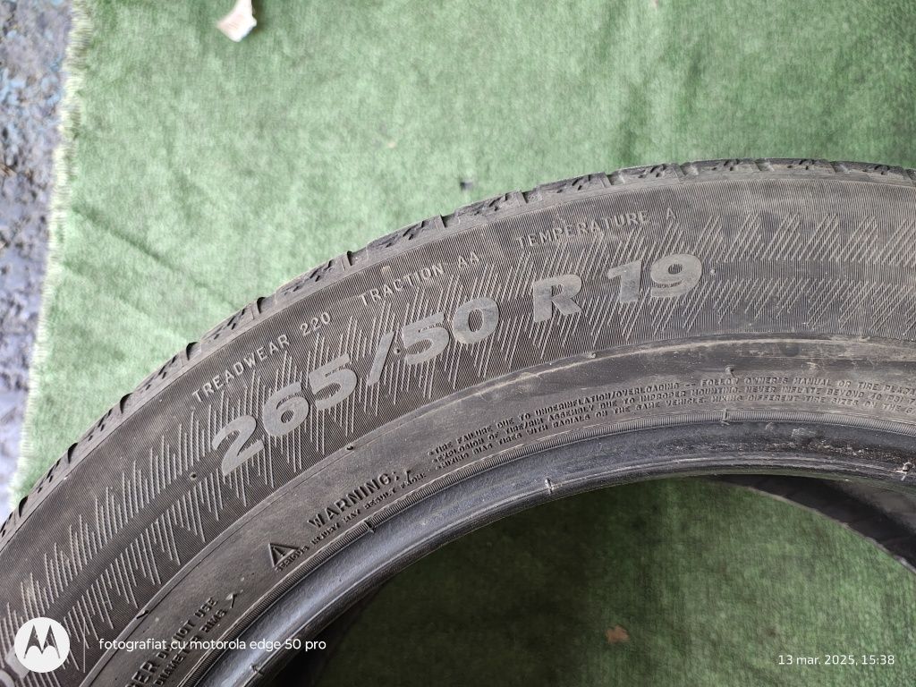 2x265 50 r19 Michelin vară