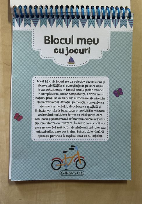 Caiet cu jocuri română și engleză, 8-9 ani
