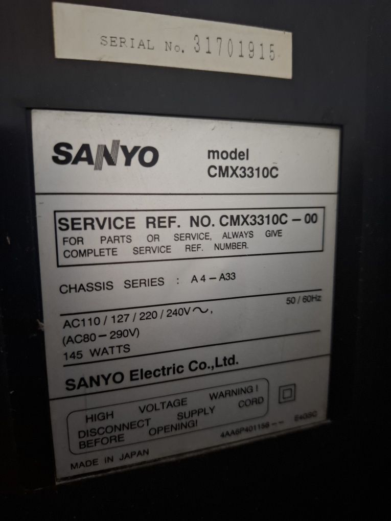 Продается б/у рабочий телевизор Sanyo