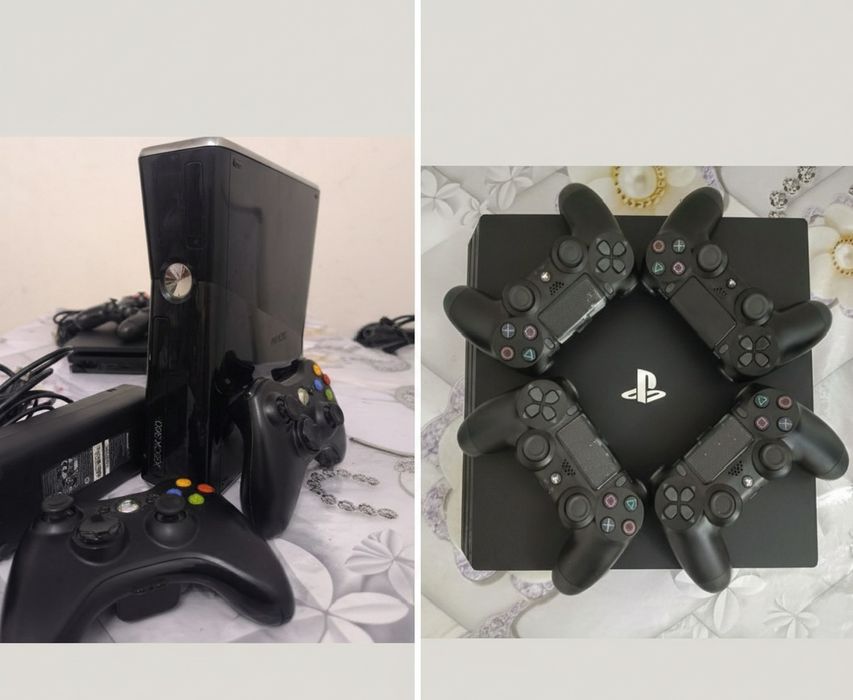 Play Station 4 pro; XBOX 360
