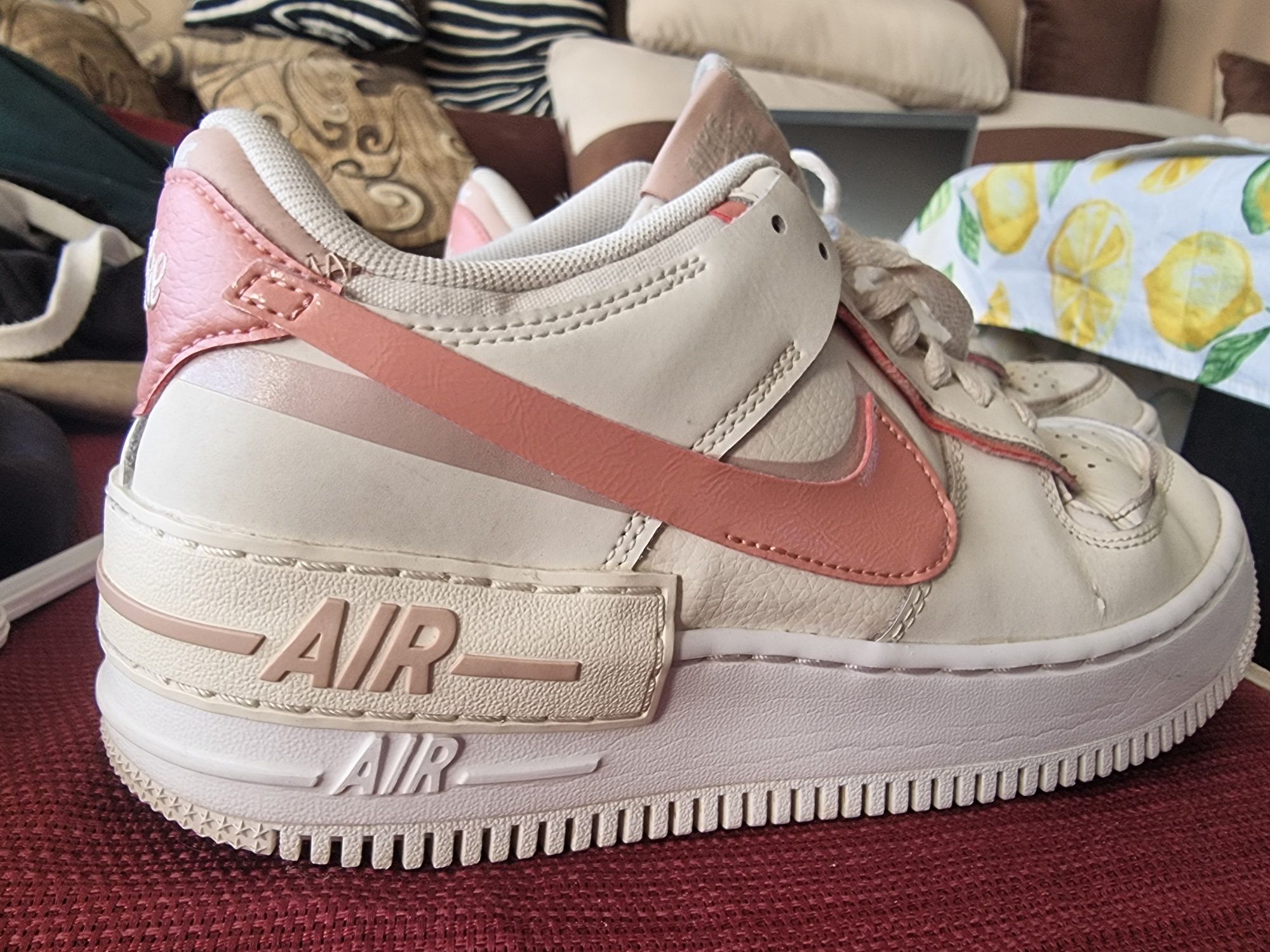 Nike Air Force Shadow White Phantom pink номер 40.5