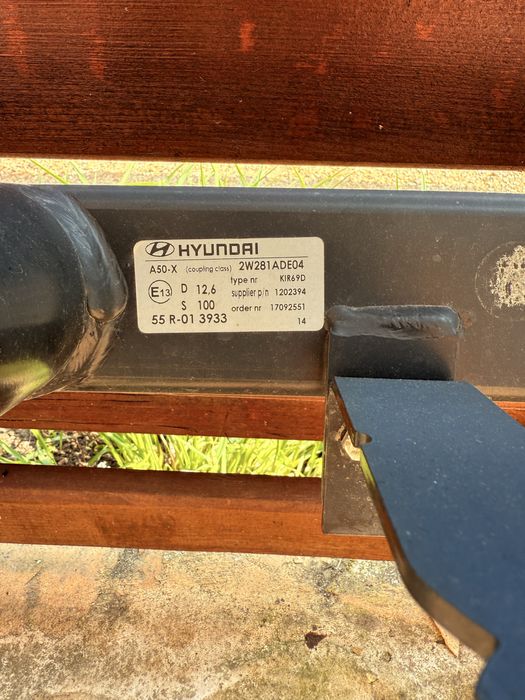 Bara + carlig de remorcare Hyundai