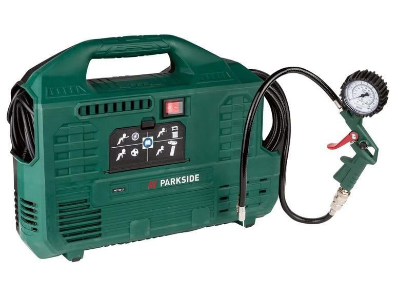 Компресор PARKSIDE PKZ 180 C5 – Преносим, 8 bar, Безмаслен, за Всичко
