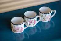 Set cafea, ceai 3 x cescute + 3 x farfurii - floral - Imperial Calais