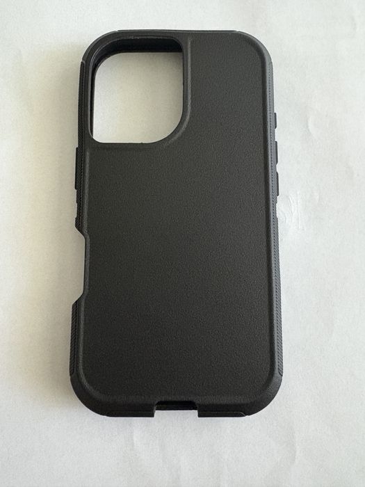 Husa iPhone 16, culoare - neagru, silicon.