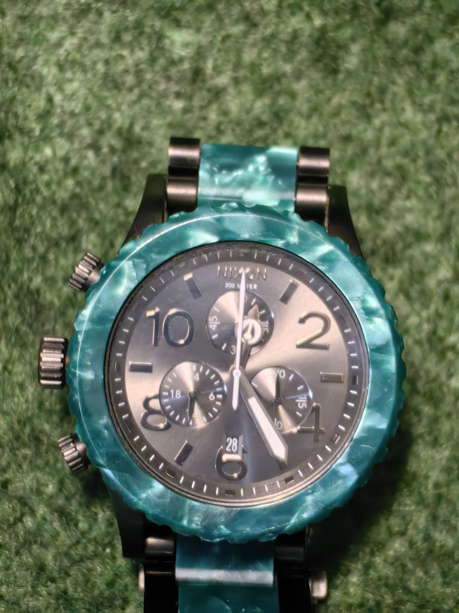 Оригинален часовник Nixon 42-20 chrono тюркоаз