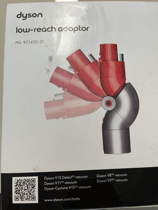 Dyson V7 V8 V10 V11 V15 QR Low Reach aдаптор  971435-01