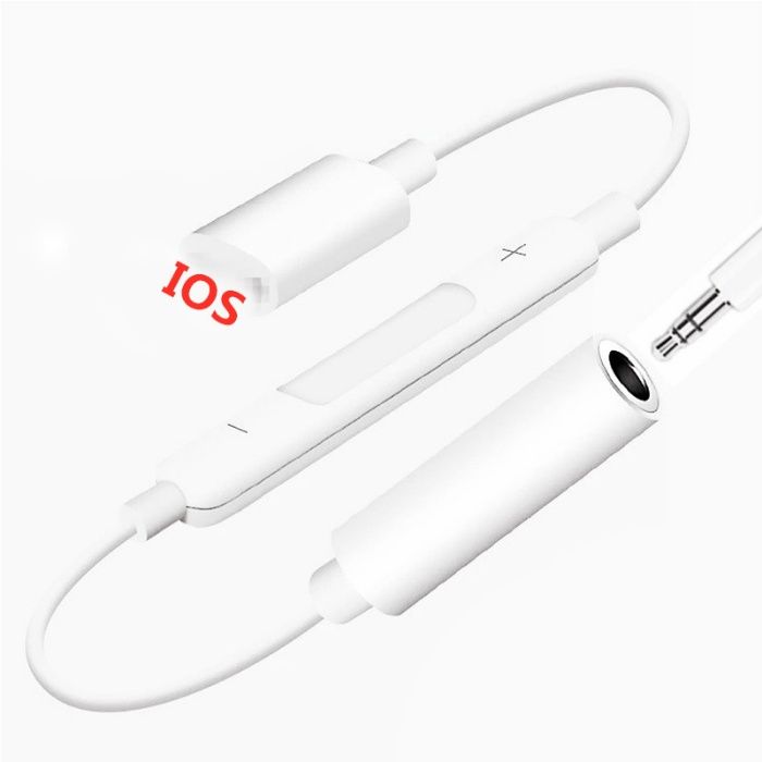 Compatibil Iphone Adaptor Intrare Jack (Casti) Iesire Lightning Type C