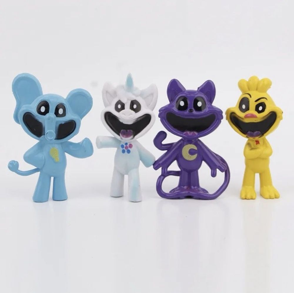 Set cu 8 figurine Smiling Critters, Creaturi zambitoare