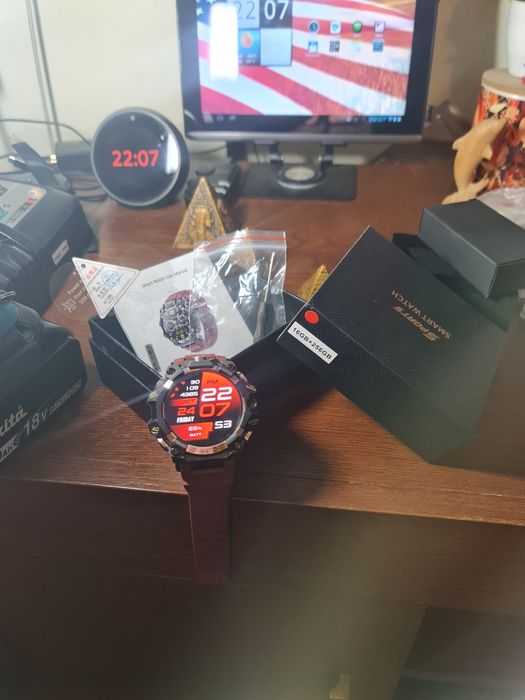 Ceas Smartwatch 4G LTE Wi-Fi GPS model iP68 Q668 16Gb RAM si 256Gb ROM